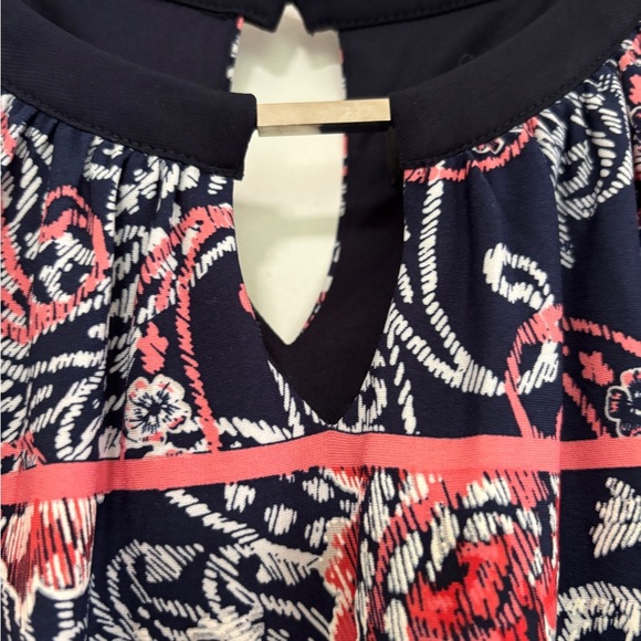 Navy and Red Floral Maxi Dress Sz 16W - Picture 4 of 12